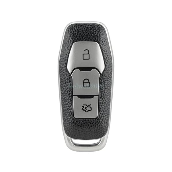 For Ford Edge Galaxy S-Max Mondeo TPU & Leather Car Remote Key Fob Case Cover