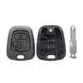 Miniatyrbilde 5 av 7: 2 Button Remote Key Fob Case Shell NE73 For Peugeot 106 107 206 207 306 307 407