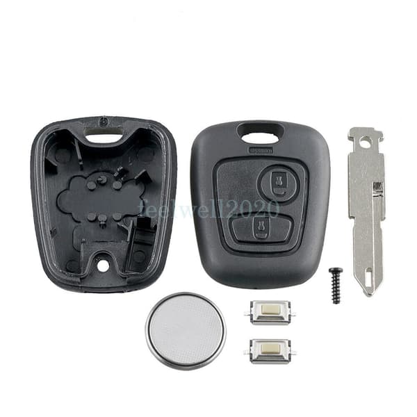 2 Button Remote Key Fob Case Shell NE73 For Peugeot 106 107 206 207 306 307 407