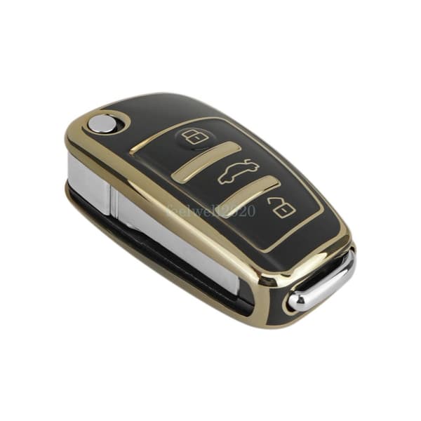 TPU Key Cover Protective For Audi A1 A3 A6 Q5 TT Remote Key Fob Case 3 Buttons