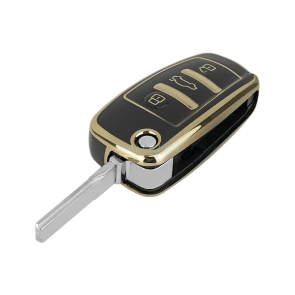 TPU Key Cover Protective For Audi A1 A3 A6 Q5 TT Remote Key Fob Case 3 Buttons