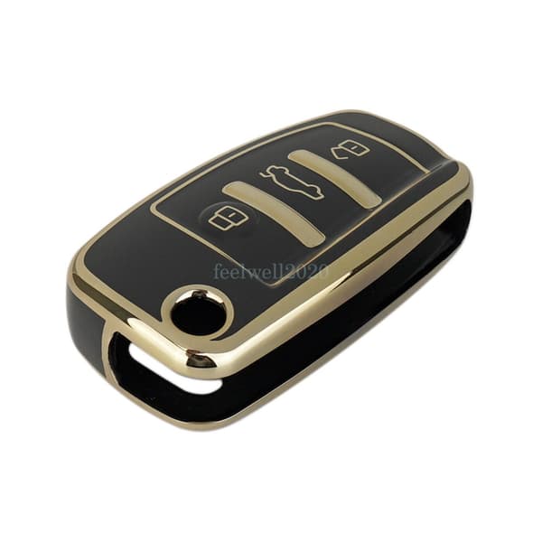 TPU Key Cover Protective For Audi A1 A3 A6 Q5 TT Remote Key Fob Case 3 Buttons