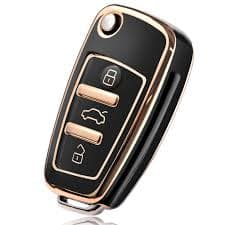 TPU Key Cover Protective For Audi A1 A3 A6 Q5 TT Remote Key Fob Case 3 Buttons