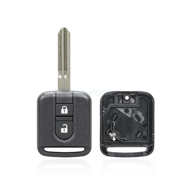For Nissan Micra X-Trail Qashqai Almera NV200 2 Button Remote Car Key Fob Case