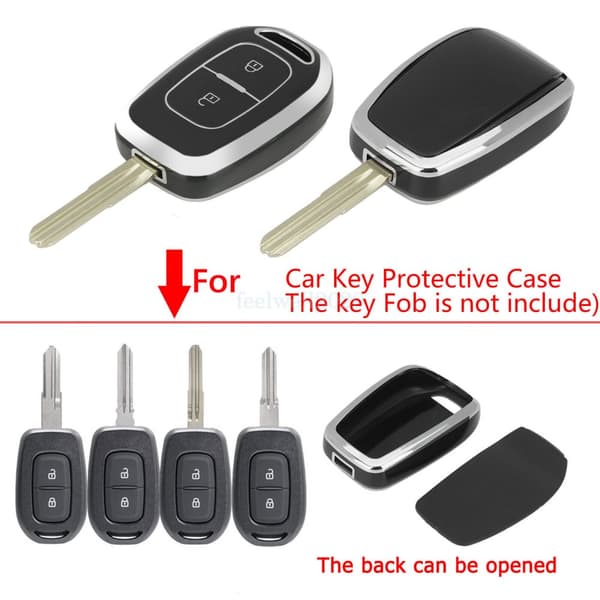 For Renault Dacia kwid Sandero Trafic Shell 2Button TPU Key Cover Case Fob Shell