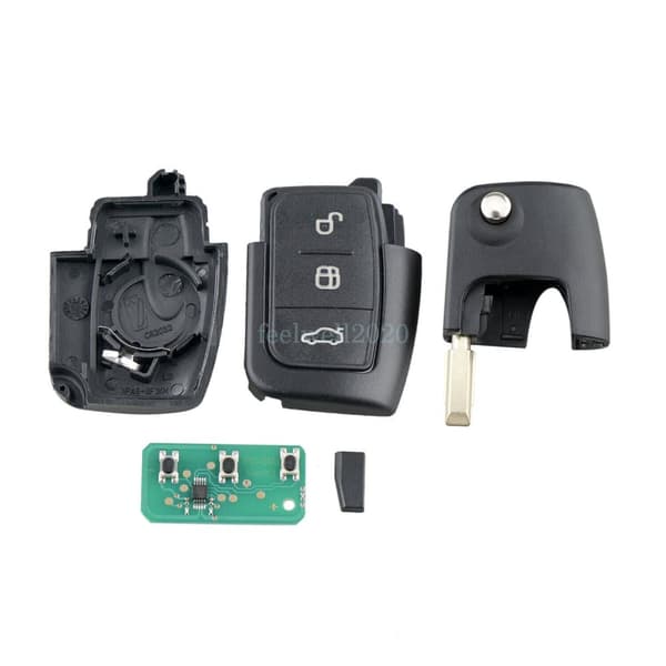 433Mhz Remote Key Fob 3 Button For Ford Focus Fiesta Transit Connect Mondeo KA