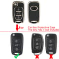 Pikkukuva 2 / 7: 3 Button Flip Key Fob Case Cover For Hyundai I20 I30 Kia Ceed Pro Sportage Rio