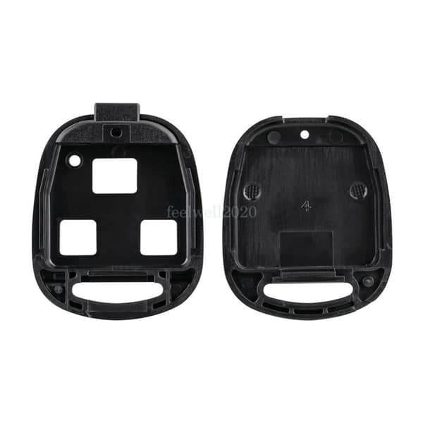 3 Button Key Fob Case Rubber Pad for Toyota Land Cruiser Corolla Yaris Avensis
