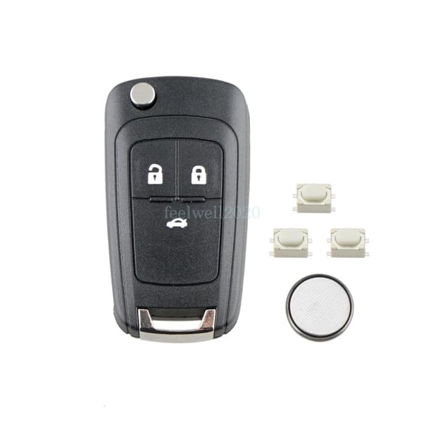 3 Button Flip Key Fob Case Cover For Vauxhall Opel Astra J GTC Insignia Cascade
