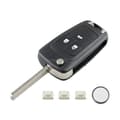 Miniatyrbilde 4 av 7: 3 Button Flip Key Fob Case Cover For Vauxhall Opel Astra J GTC Insignia Cascade