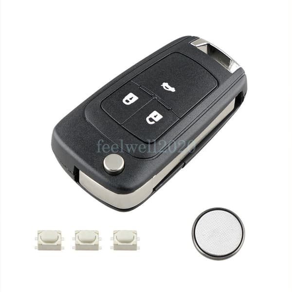 3 Button Flip Key Fob Case Cover For Vauxhall Opel Astra J GTC Insignia Cascade