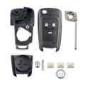 Miniatyrbilde 2 av 7: 3 Button Flip Key Fob Case Cover For Vauxhall Opel Astra J GTC Insignia Cascade