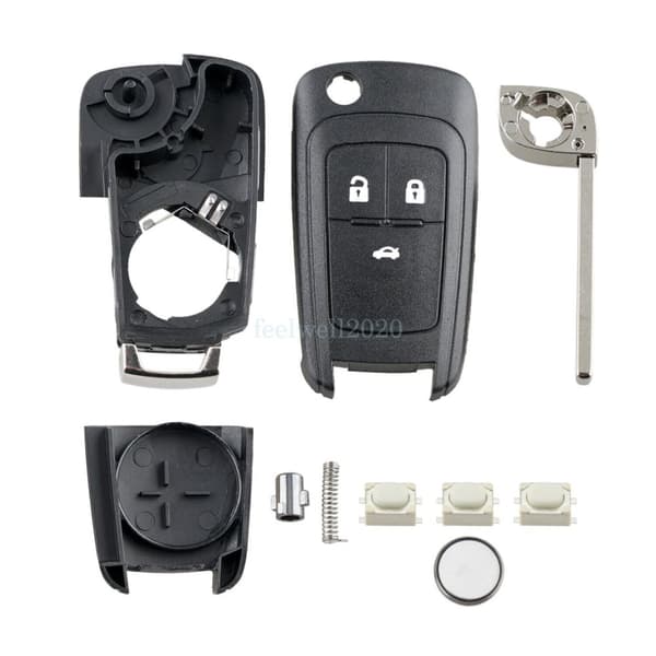 3 Button Flip Key Fob Case Cover For Vauxhall Opel Astra J GTC Insignia Cascade