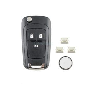 3 Button Flip Key Fob Case Cover For Vauxhall Opel Astra J GTC Insignia Cascade