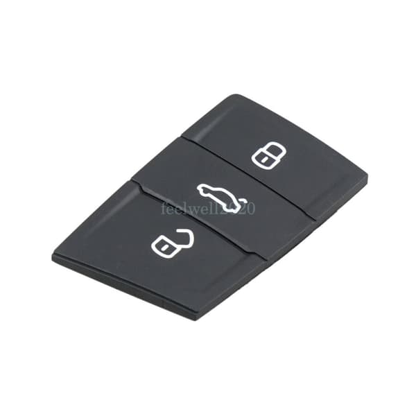 3Button Key Fob Rubber Pad for VW Golf MK7 Passat Tiguan Seat Leon Skoda Octavia