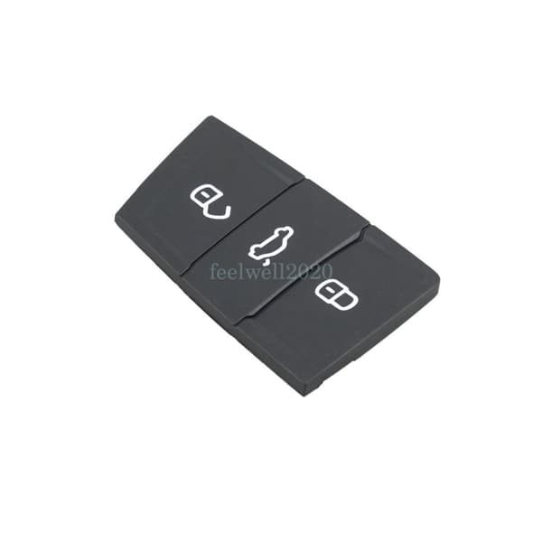 3Button Key Fob Rubber Pad for VW Golf MK7 Passat Tiguan Seat Leon Skoda Octavia