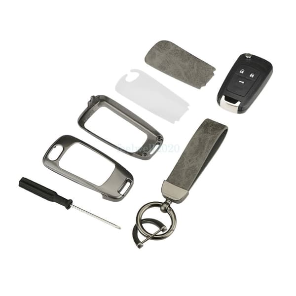 Gray Remote Flip Key Shell Cover Fob For Vauxhall Opel Astra J Insignia Cascada