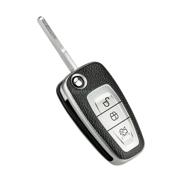 For Ford Fiesta Focus Transit Tourneo TPU Remote Flip Key Fob Cover Case 3Button