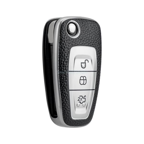 For Ford Fiesta Focus Transit Tourneo TPU Remote Flip Key Fob Cover Case 3Button