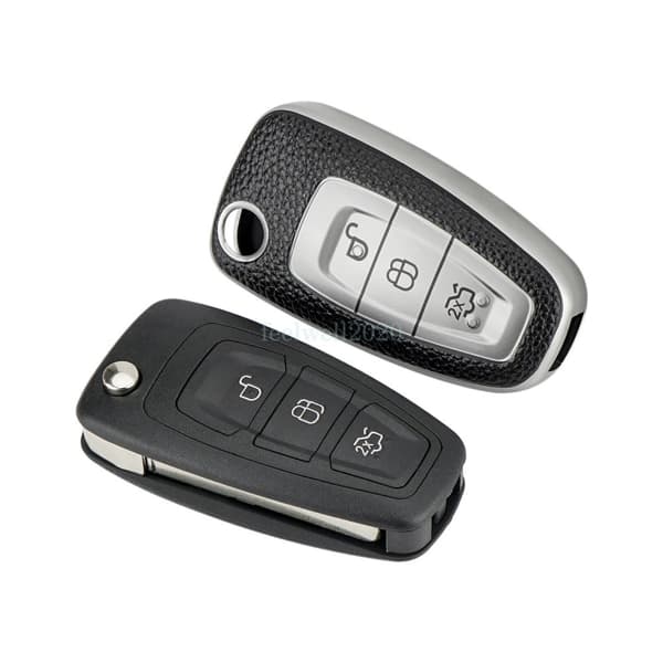 For Ford Fiesta Focus Transit Tourneo TPU Remote Flip Key Fob Cover Case 3Button
