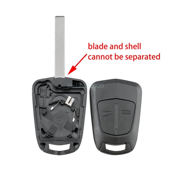 2Button Key Fob Case Shell For Vauxhall Opel Astra H Zafira Meriva Vectra Corsa