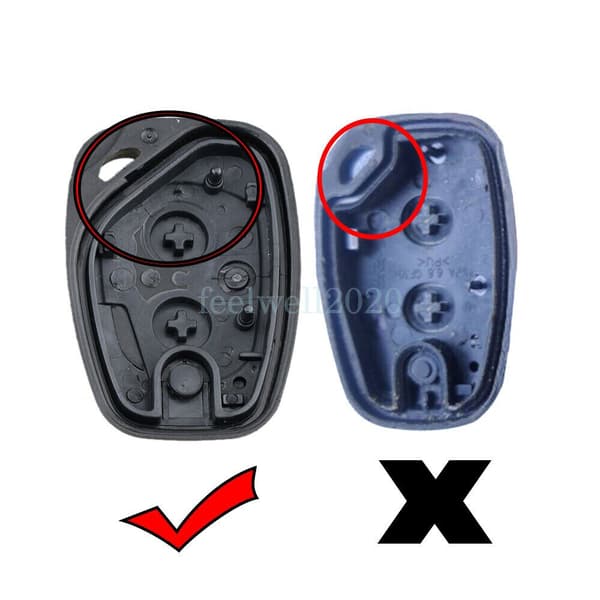 2 Button Remote Key Fob Case For Renault Trafic Master Movano Nissan Primastar