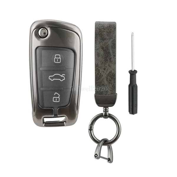 3 Button Remote Fob Shell Cover Key Case For AUDI A3 A4 A6 Q3 Q7 S3 TT Quattro