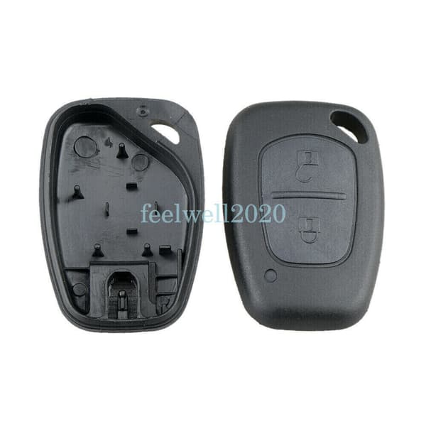 2 Button Key Fob Case Shell Replacement For Renault Trafic Vivaro Master Kangoo