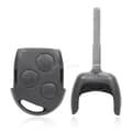 Miniatyrbillede 2 af 7: For Ford Focus Mondeo Fiesta C-Max 3 Button Remote Key Fob Case + HU101 Blade