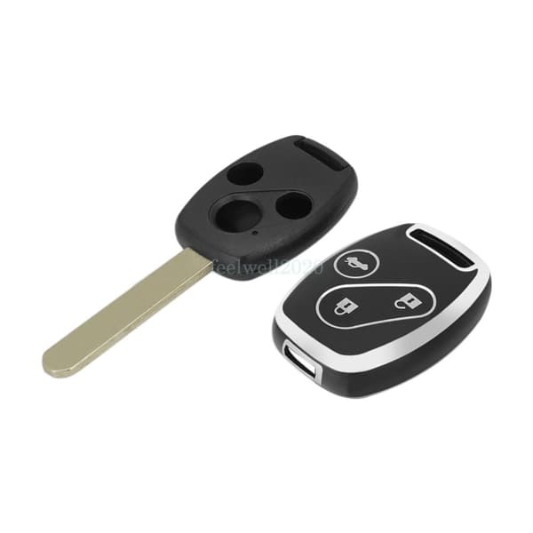 For Honda Civic Jazz Accord Insight 3 Button Key Cover Fob Protective Case Shell