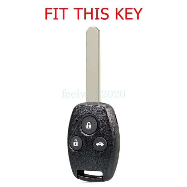 For Honda Civic Jazz Accord Insight 3 Button Key Cover Fob Protective Case Shell