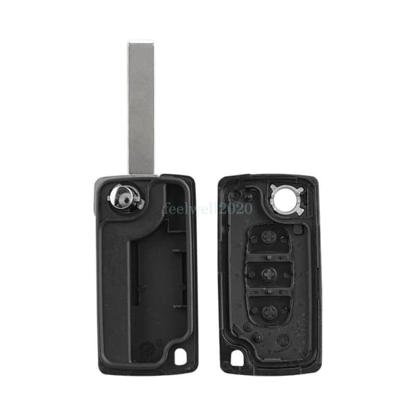 3 Button Key Fob Case HU83 for Citroen Berlingo Peugeot Partner Fiat Scudo Van