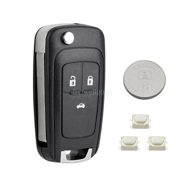3 Button For Vauxhall Opel Astra Zafira B Meriva Flip Key Fob Case