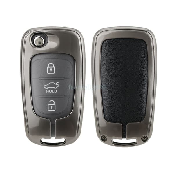 3 Button Key Fob Cover Case for Hyundai I20 I30 IX35 IX20 Veloster Zinc Alloy