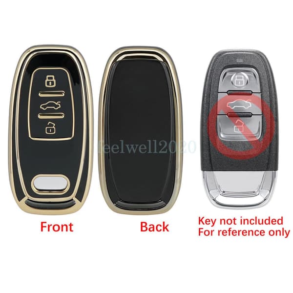 3 Button Remote Car Key Fob Case Cover for Audi A3 A4 A5 A6 A7 A8 Q5 Q7 S4 S5
