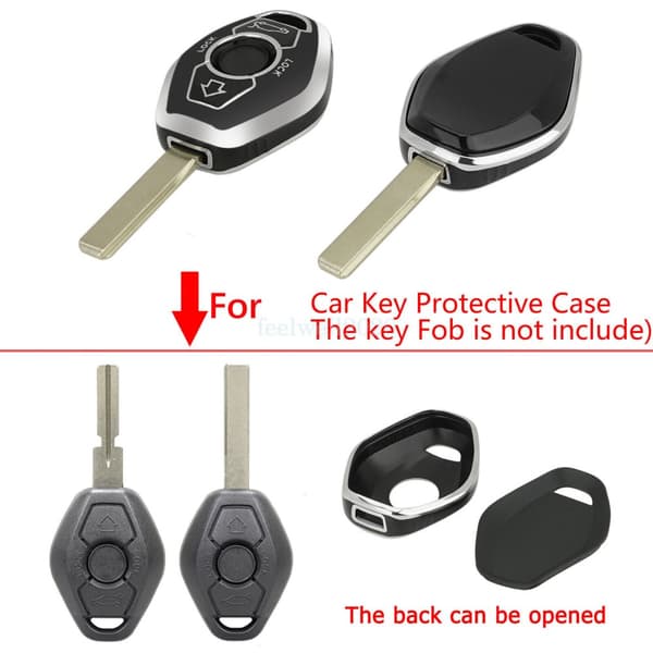 TPU Remote Key Fob Cover Case Diamond For BMW E46 E39 E38 3 5 7 Series Z3 M3 M5