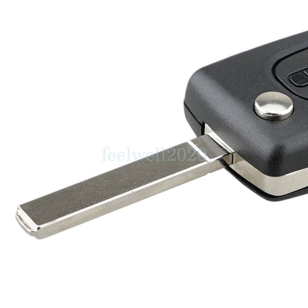 For Peugeot Expert Partner Centre 3 Button Remote Flip Key Fob Case VA2 Blade