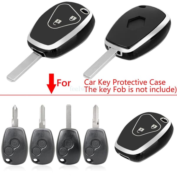 2 Button Remote Key Cover Fob Shell For Renault Clio Dacia Duster Logan Sandero