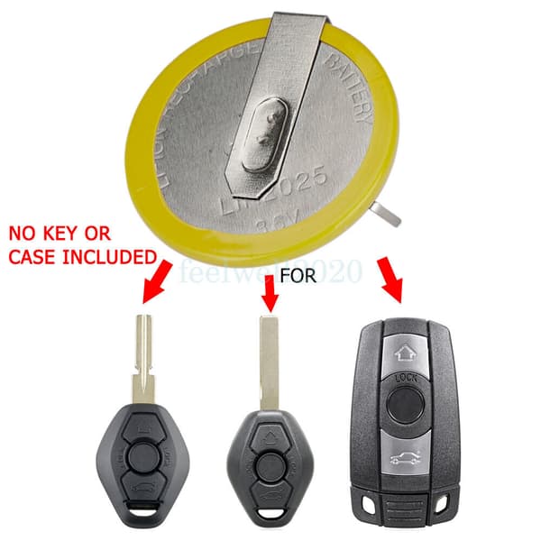 Lithium LIR2025 Battery For BMW 1 3 5 6 Series X1 X5 X6 Z4 E90 Car Key Fob Case