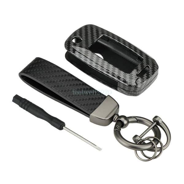 Carbon Fiber Remote Key Cover For VW Golf MK5 Passat Beetle Bora Polo Skoda Seat