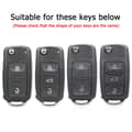 Miniatyrbillede 2 af 7: Carbon Fiber Remote Key Cover For VW Golf MK5 Passat Beetle Bora Polo Skoda Seat