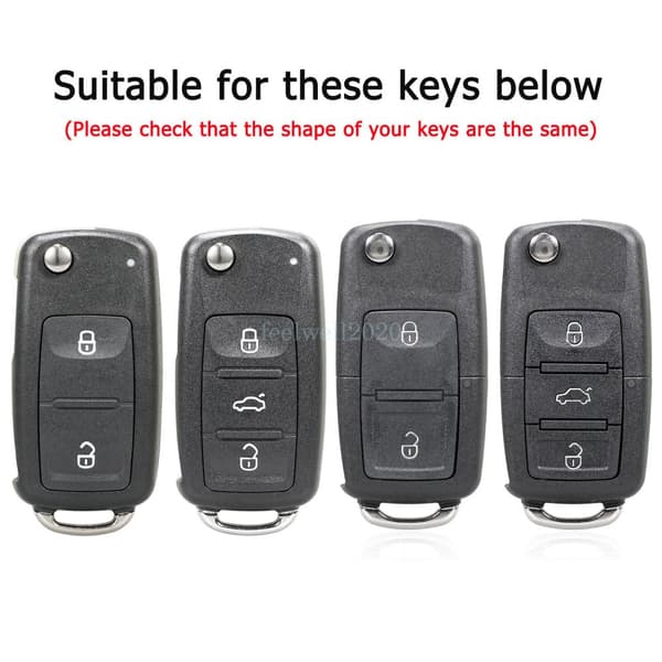Carbon Fiber Remote Key Cover For VW Golf MK5 Passat Beetle Bora Polo Skoda Seat