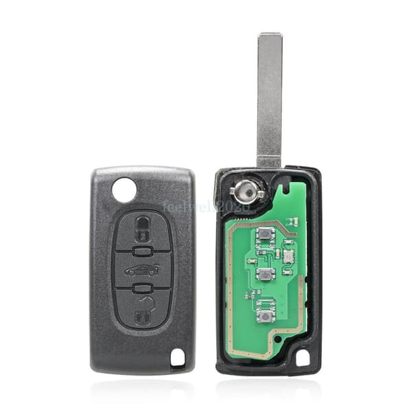 3 Button 433MHz Key Fob For Peugeot Partner Citroen Berlingo Dispatch ID46 Chip
