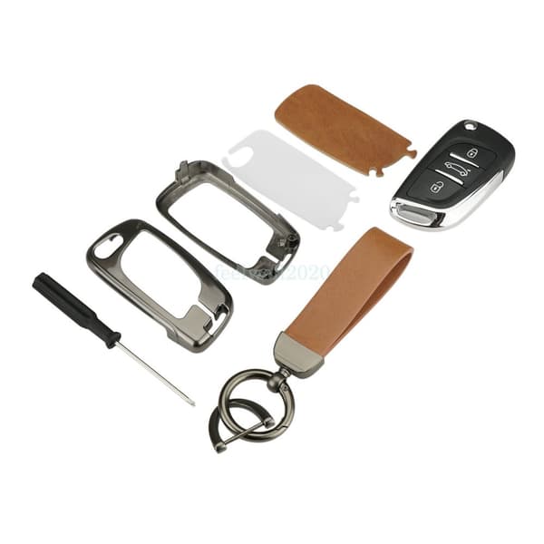 Orange Remote Key Cover Fob For Citroen C2 C3 C4 Aircross C8 Dispatch C-Crosser