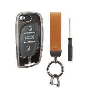 Orange Remote Key Cover Fob For Citroen C2 C3 C4 Aircross C8 Dispatch C-Crosser