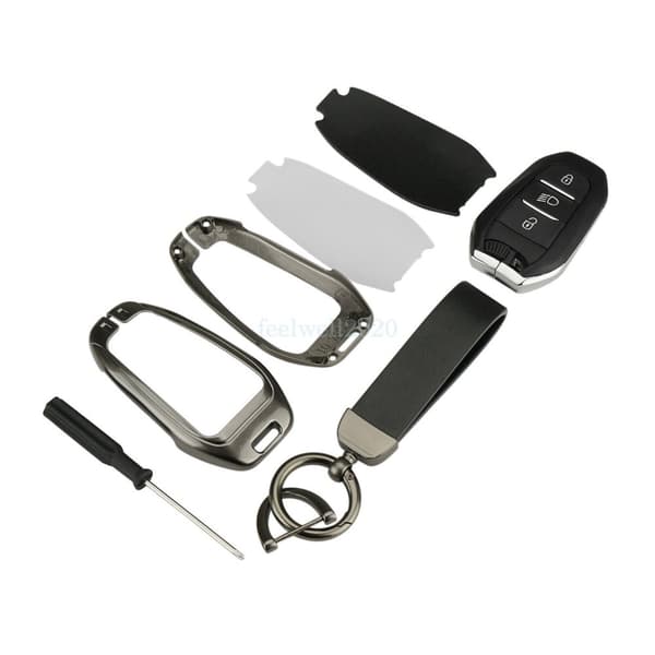 For Peugeot 308 408 508 3008 Citroen C4 C4L C6 Car Key Cover Fob Protective Case