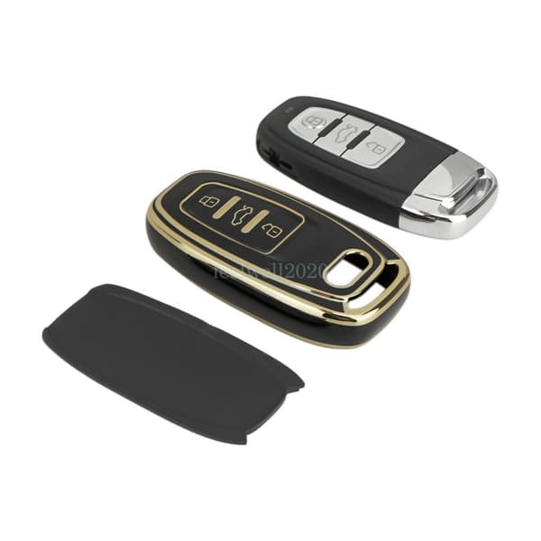 3 Buttons For Audi A4 A5 A6 Q3 Q7 Remote Key Cover Case Fob Protector Shell TPU