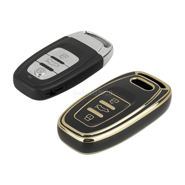 3 Buttons For Audi A4 A5 A6 Q3 Q7 Remote Key Cover Case Fob Protector Shell TPU
