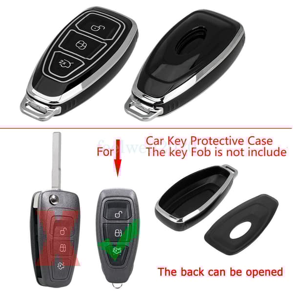 TPU Key Cover For Ford Smart Remote Shell Fob Focus Fiesta Mondeo Kuga Galaxy
