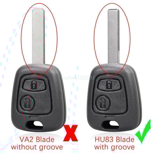 2 Button Remote Key Fob Case For Peugeot 307 207 107 407 Toyota Agyo 2005 - 2010